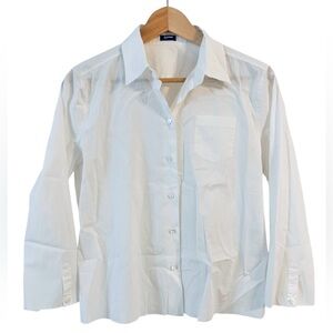 ✨JIL SANDER NAVY✨Poplin Cropped Shirt